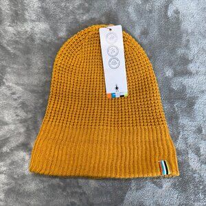 Smartwool Creek Run Beanie unisex One Size yellow knit outdoor merino wool NWT